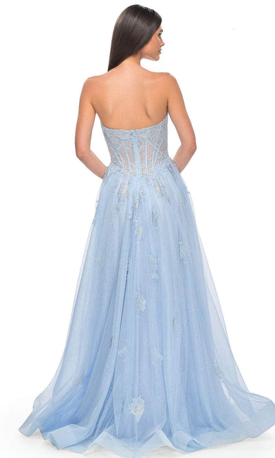 La Femme 32111 - Strapless Tulle Prom Dress Prom Dresses