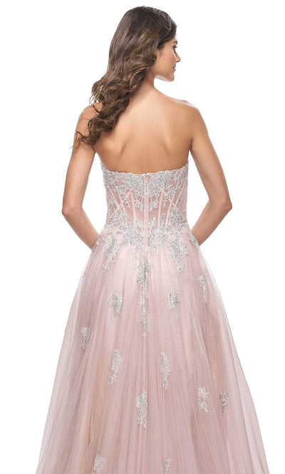 La Femme 32111 - Strapless Tulle Prom Dress Prom Dresses