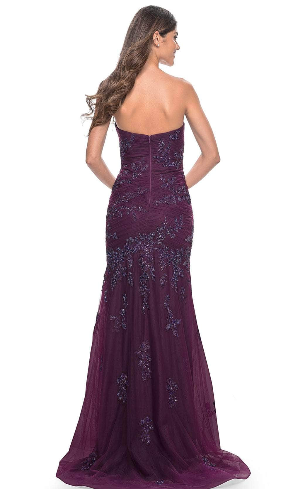 La Femme 32121 - Ruched Trumpet Prom Gown Evening Dresses