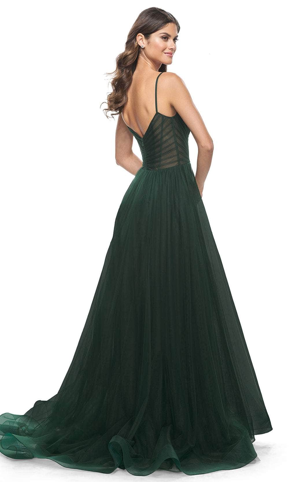 La Femme 32130 - Ruched Tulle Prom Dress Evening Dresses