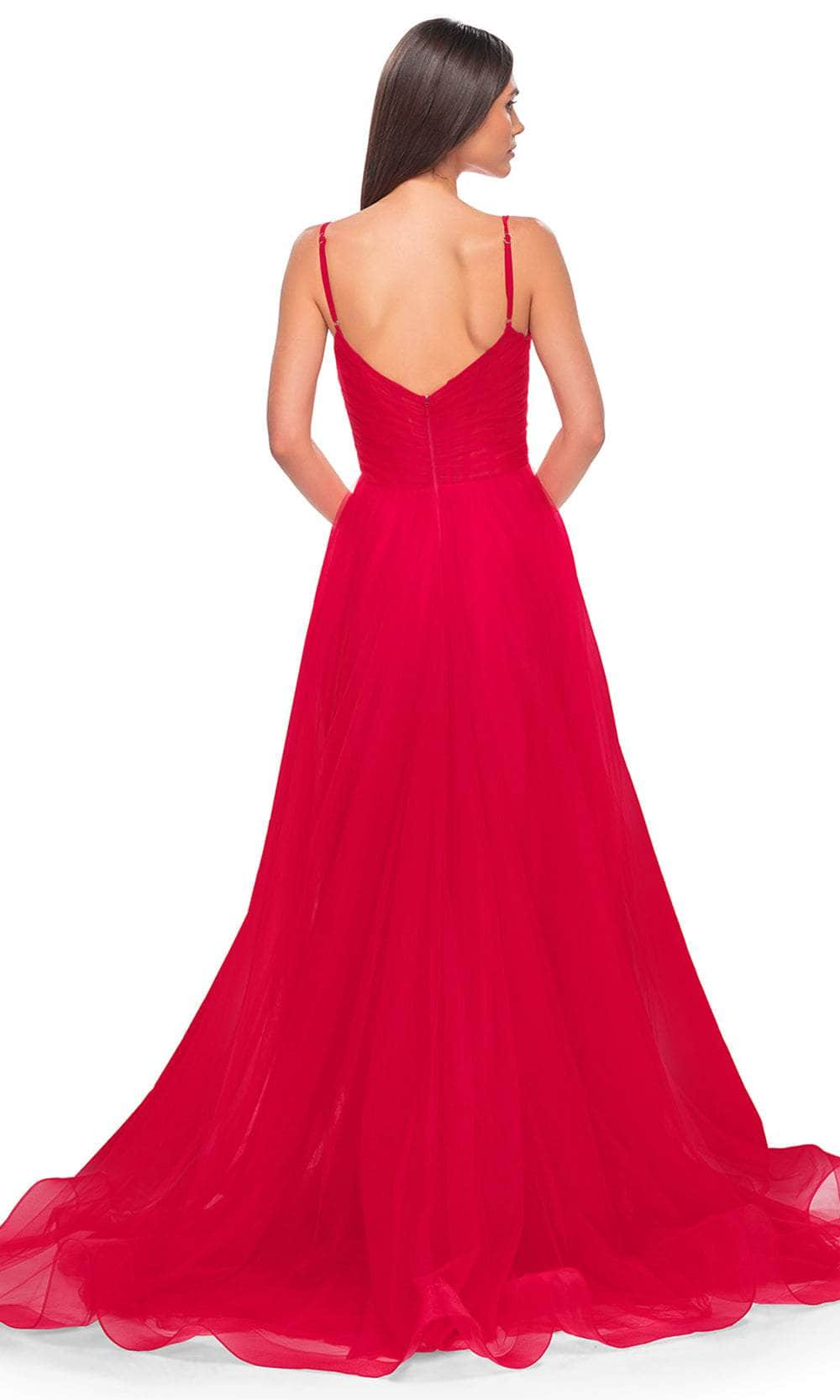 La Femme 32130 - Ruched Tulle Prom Dress Evening Dresses