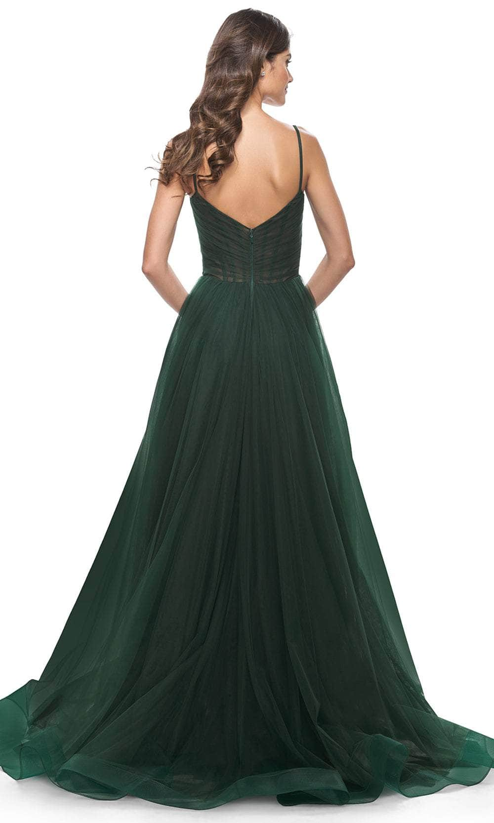 La Femme 32130 - Ruched Tulle Prom Dress Evening Dresses