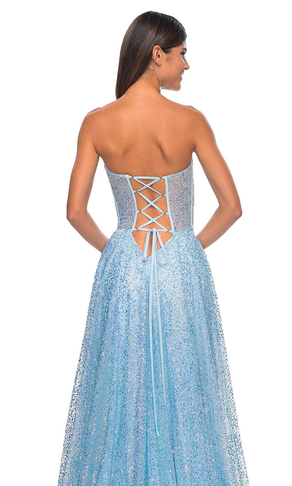 La Femme 32136 - Strapless Sequin A-Line Prom Gown Prom Dresses