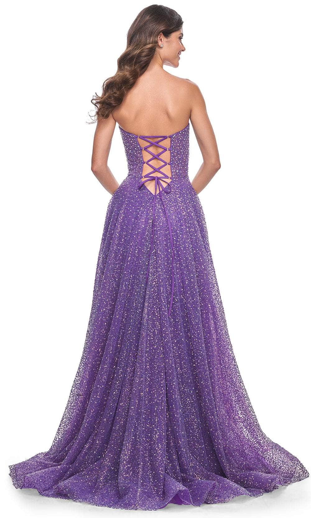 La Femme 32136 - Strapless Sequin A-Line Prom Gown Prom Dresses