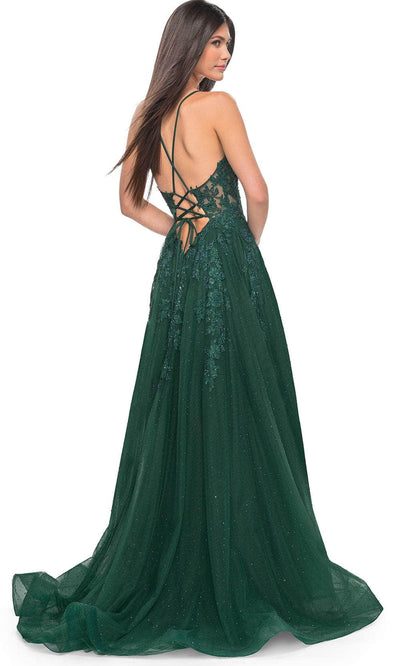 La Femme 32147 - A-Line Applique Prom Dress Evening Dresses