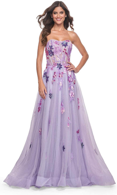 La Femme 32156 - Sequin Embellished A-Line Prom Gown Prom Dresses