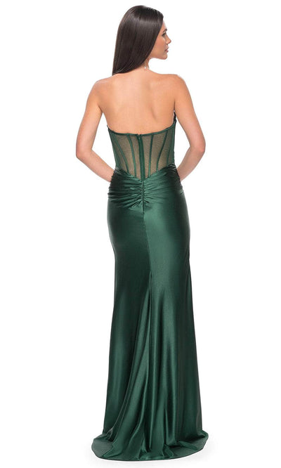 La Femme 32159 - Draped Satin Prom  Dress Prom Dresses