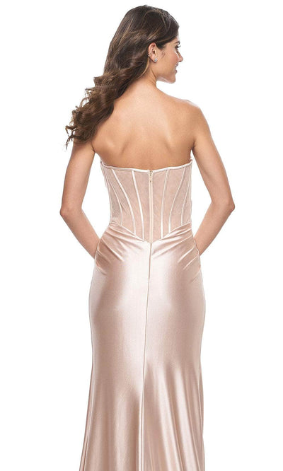 La Femme 32159 - Draped Satin Prom  Dress Prom Dresses