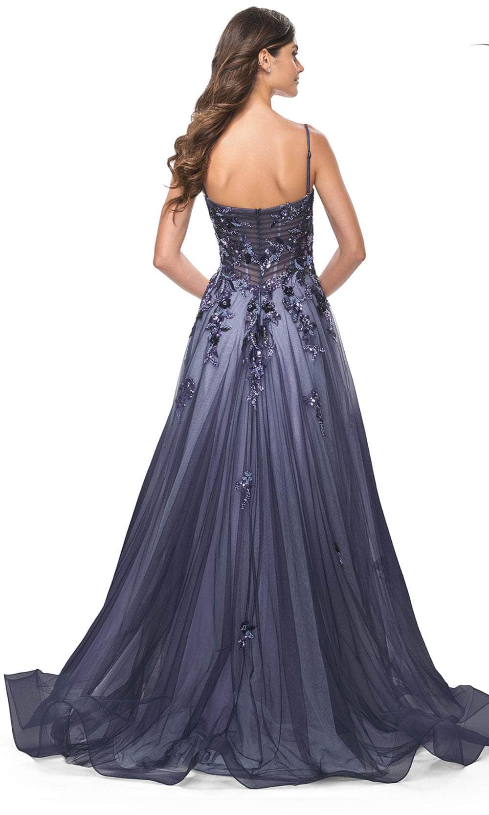 La Femme 32185 - Sleeveless Beaded Prom Gown Prom Dresses