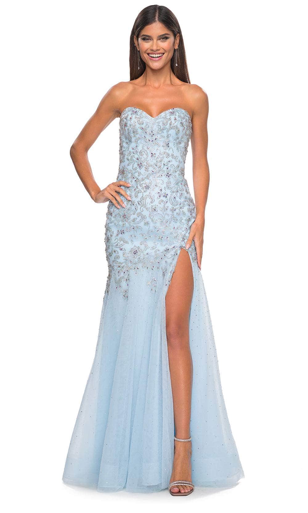 La Femme 32197 - Applique Ornate Prom Dress Prom Dresses
