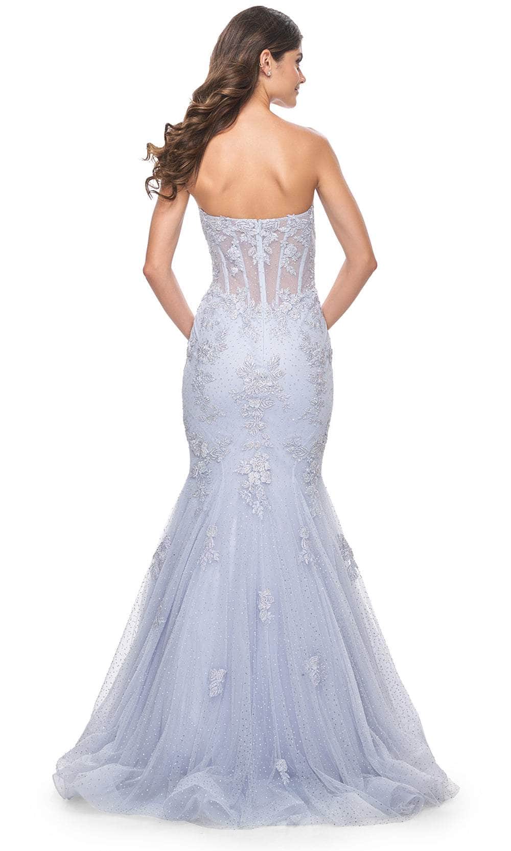 La Femme 32214 - Strapless Tulle Mermaid Prom Gown Prom Dresses