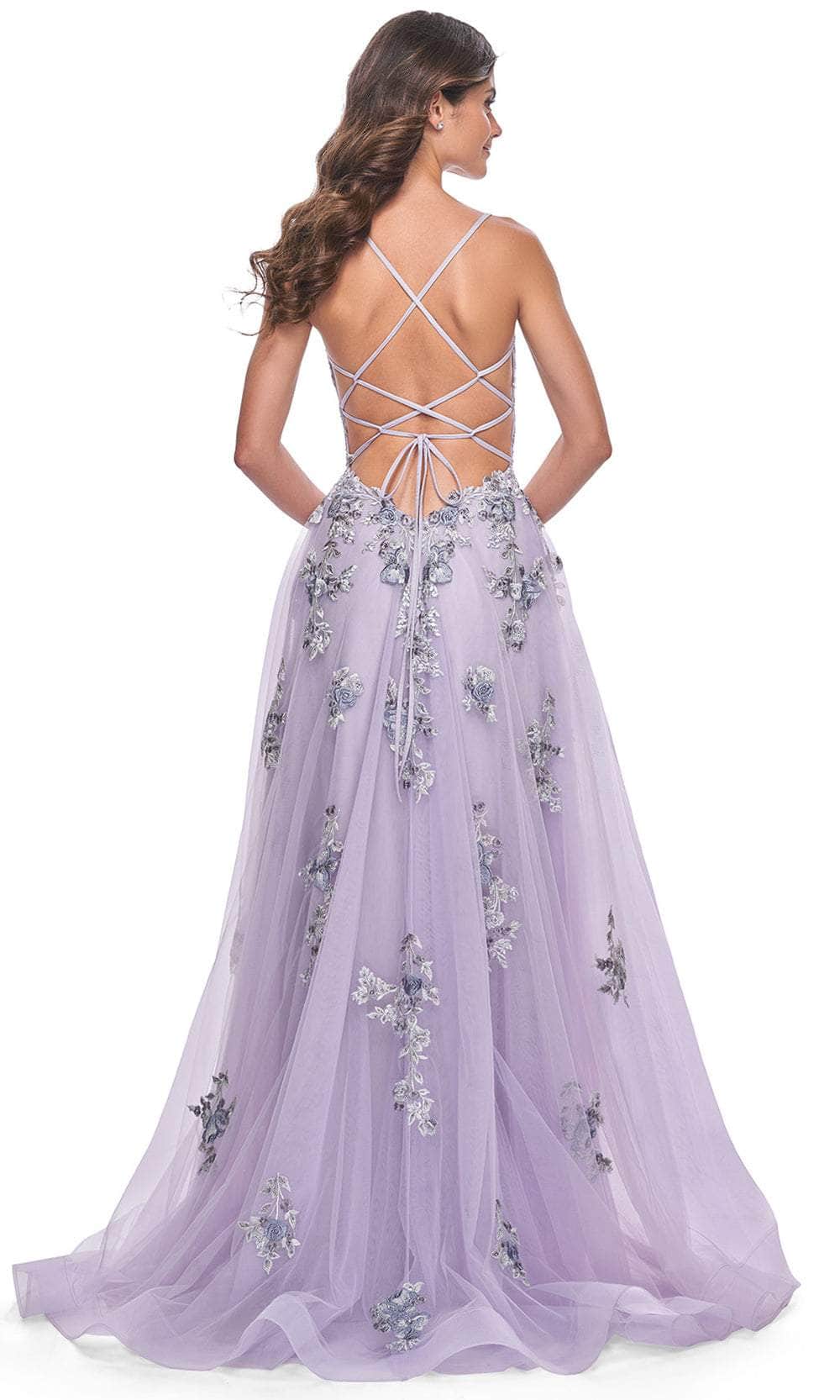 La Femme 32221 - Sleeveless Corset Prom Gown Prom Dresses