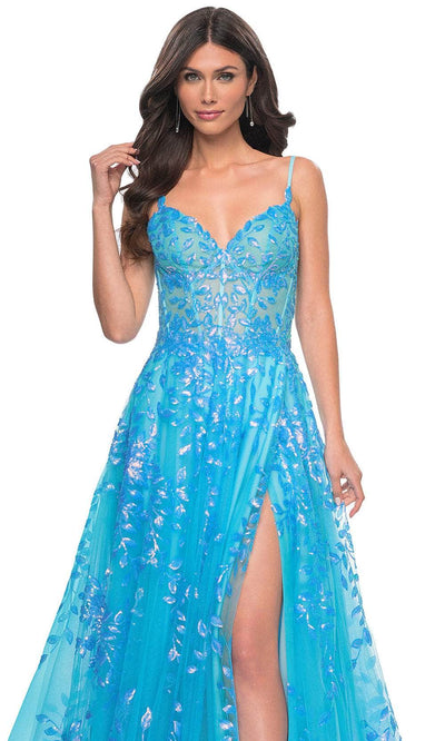 La Femme 32223 - Sequin A-Line Prom Dress Evening Dresses