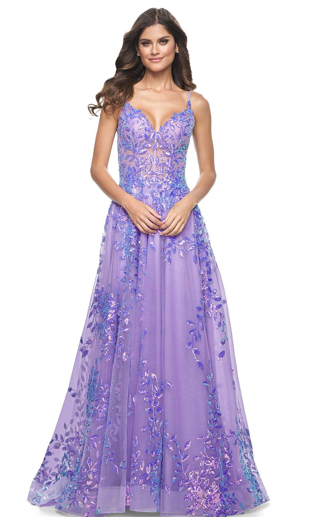 La Femme 32223 - Sequin A-Line Prom Dress Evening Dresses