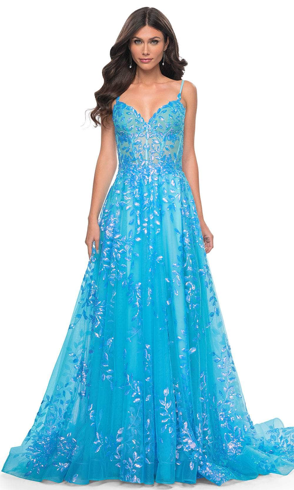 La Femme 32223 - Sequin A-Line Prom Dress Evening Dresses