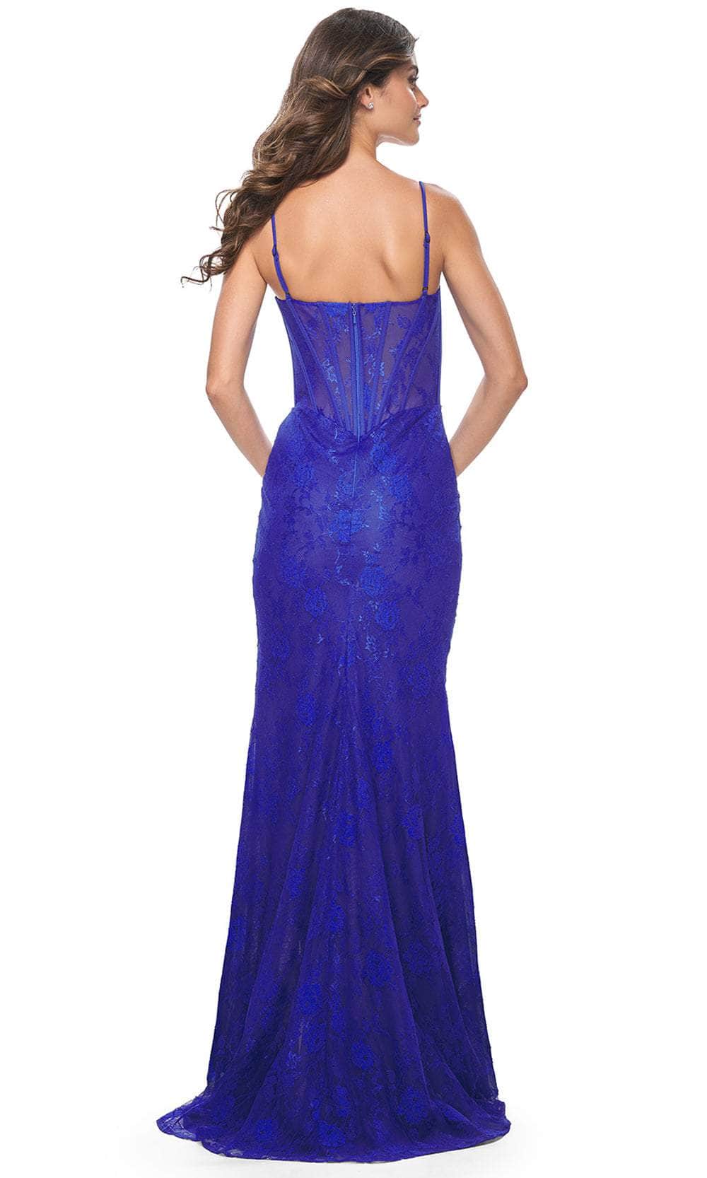 La Femme 32231 - Lace V-Neck Prom Dress Evening Dresses