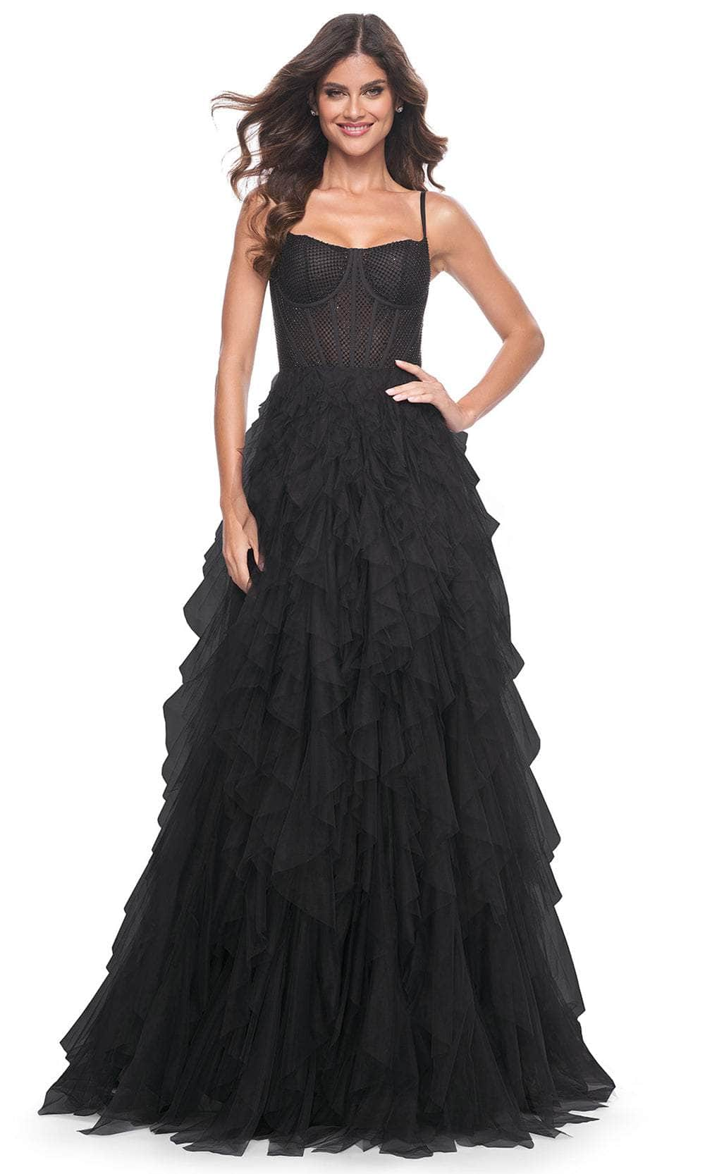 La Femme 32233 - Ruffle Tiered Prom Dress Evening Dresses