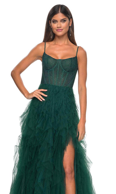 La Femme 32233 - Ruffle Tiered Prom Dress Evening Dresses