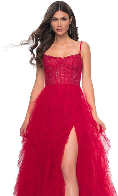 La Femme 32233 - Ruffle Tiered Prom Dress Evening Dresses