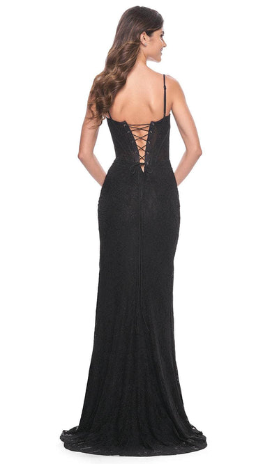 La Femme 32237 - Stretch Lace Corset Prom Gown Evening Dresses