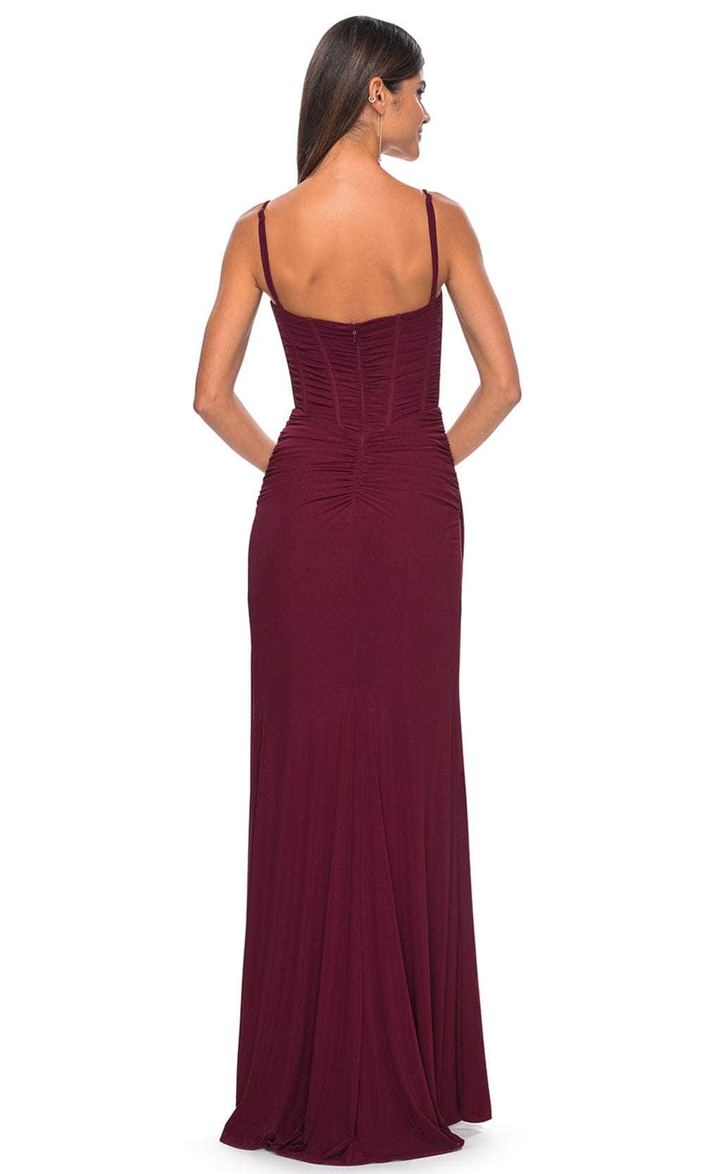 La Femme 32239 - Adjustable Strap Sheath Prom Gown Evening Dresses