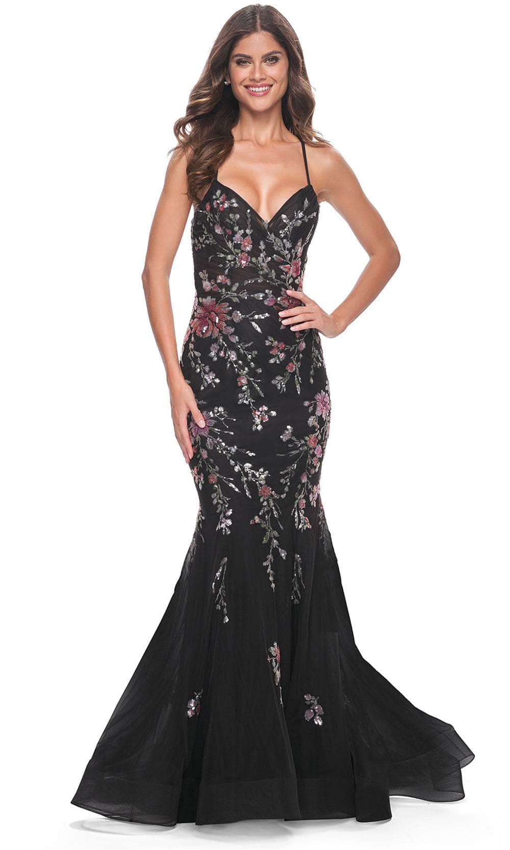 La Femme 32246 - Sequin Sleeveless Prom Dress Prom Dresses 00 / Black