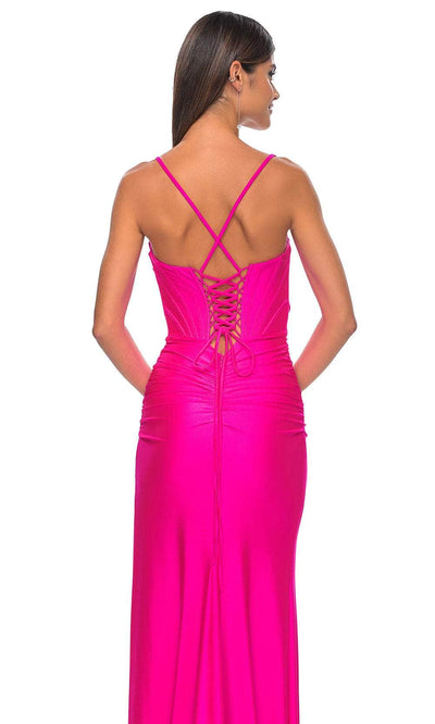 La Femme 32256 - Deep Bustier Prom Dress Evening Dresses