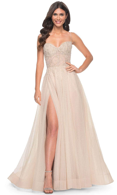 La Femme 32271 - Sweetheart Neck Sleeveless Prom Gown Prom Dresses