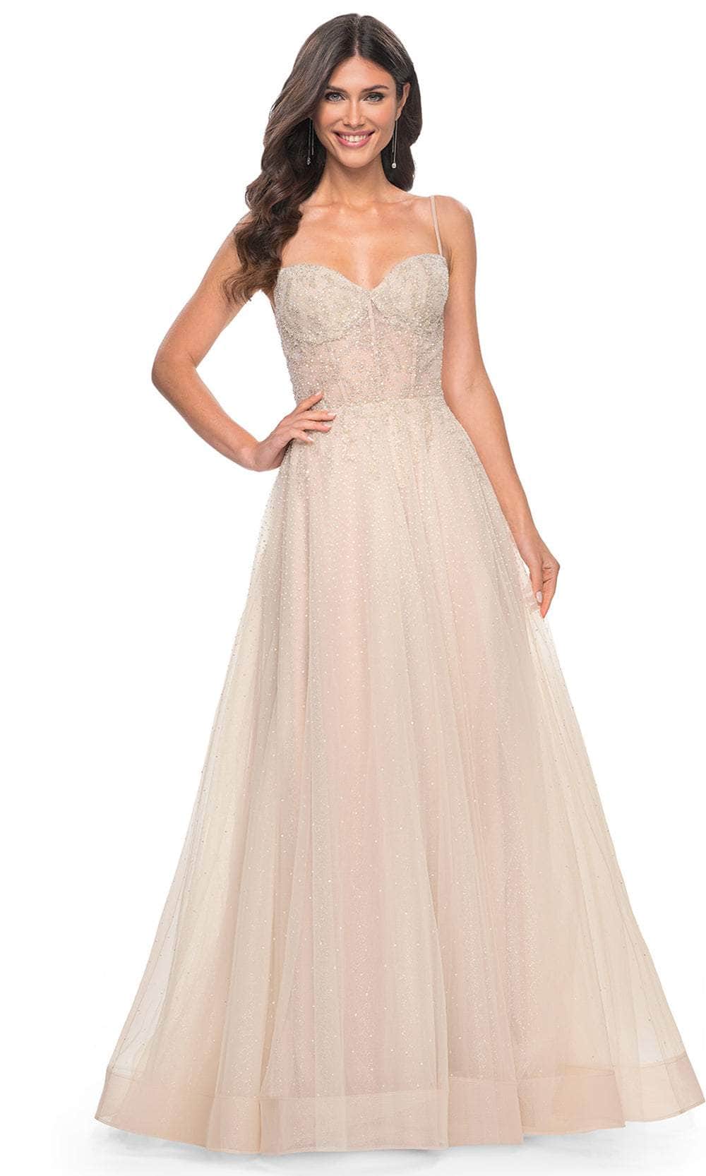 La Femme 32271 - Sweetheart Neck Sleeveless Prom Gown Prom Dresses