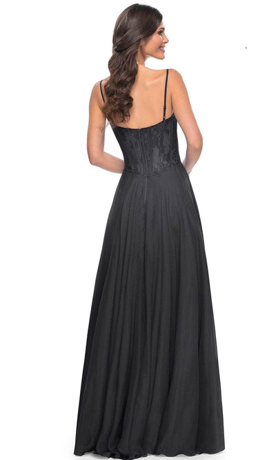 La Femme 32276 - Bustier High Slit Prom Dress Evening Dresses