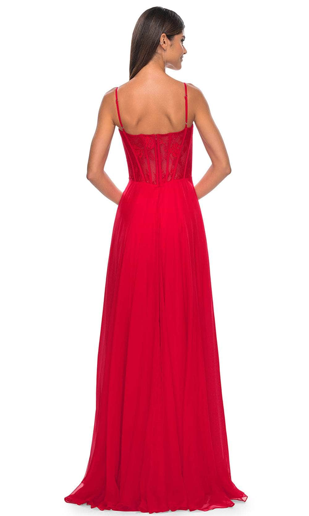 La Femme 32276 - Bustier High Slit Prom Dress Evening Dresses