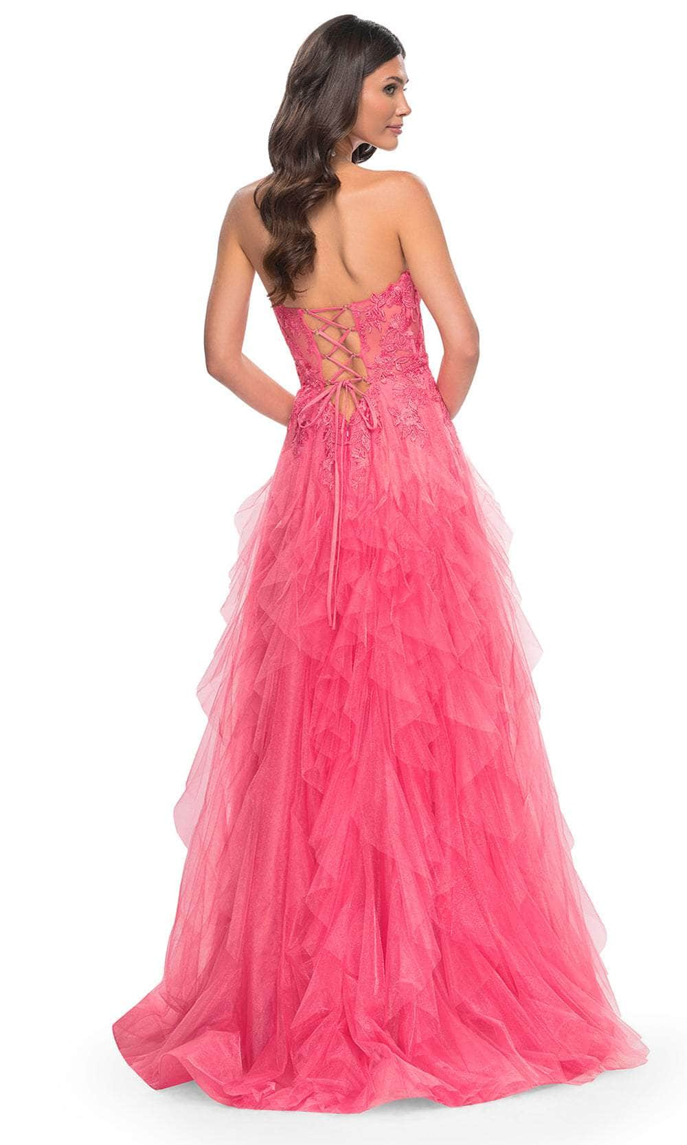 La Femme 32286 - Sweetheart Ruffle Prom Gown Prom Dresses