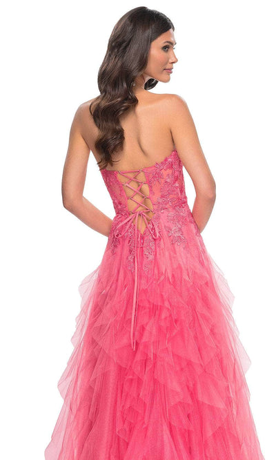 La Femme 32286 - Sweetheart Ruffle Prom Gown Prom Dresses