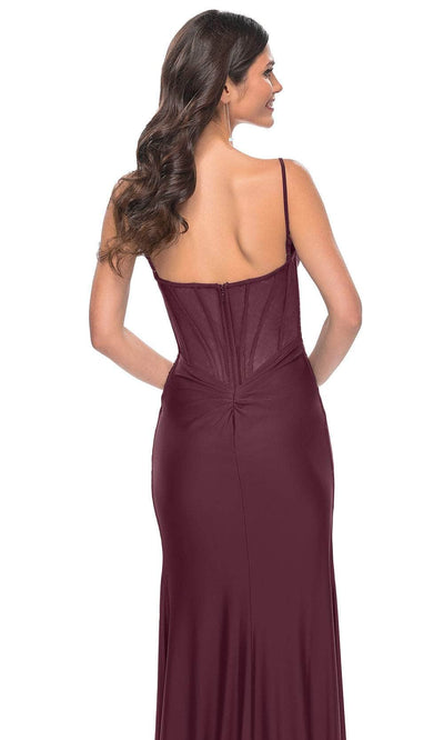 La Femme 32287 - Spaghetti Strap Jersey Prom Dress Evening Dresses