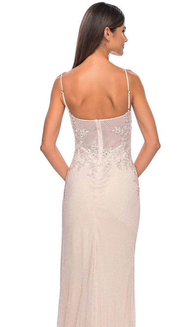 La Femme 32292 - Sleeveless Beaded Net Prom Gown Evening Dresses