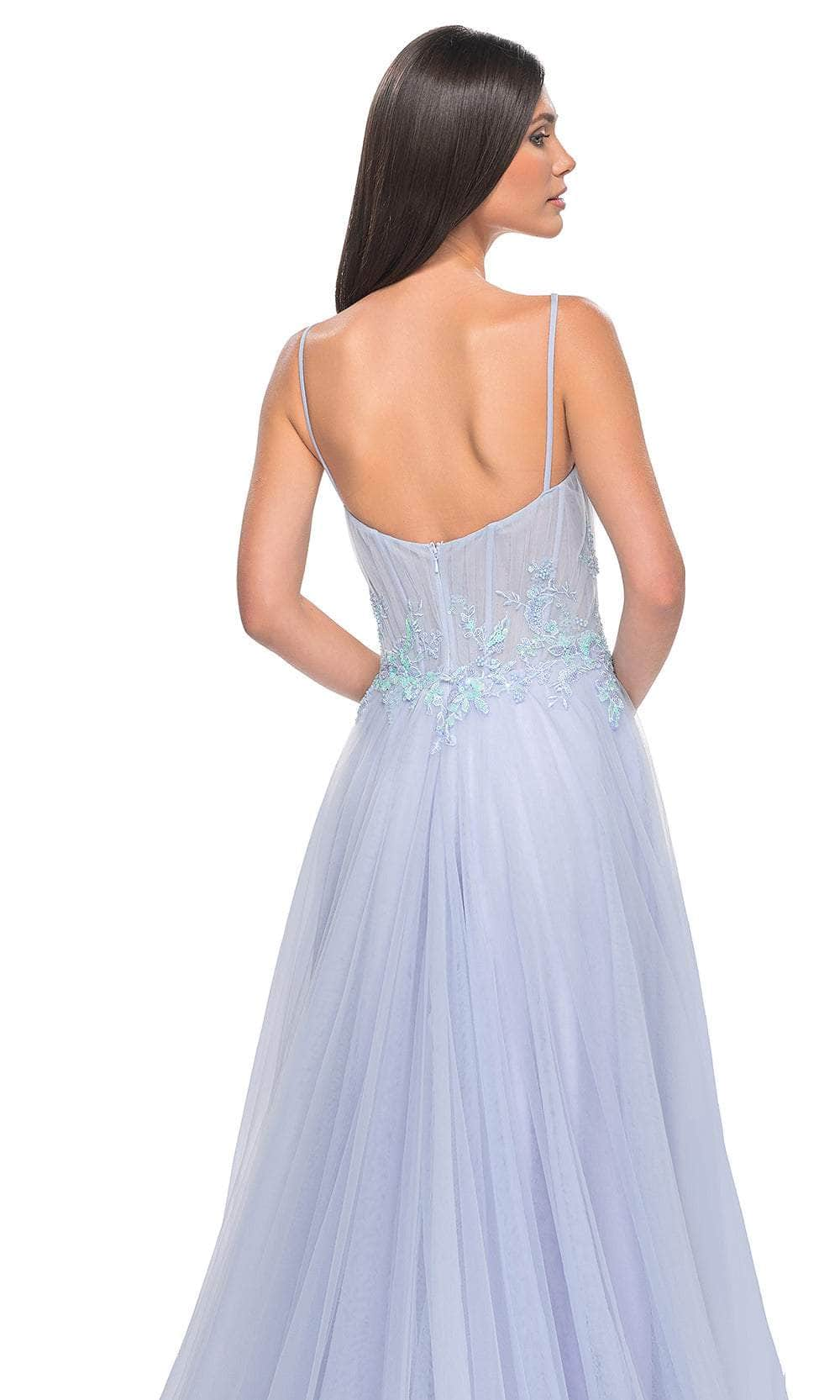 La Femme 32293 - Embroidered A-Line Prom Gown Prom Dresses