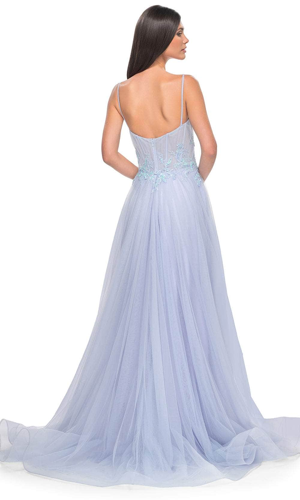 La Femme 32293 - Embroidered A-Line Prom Gown Prom Dresses