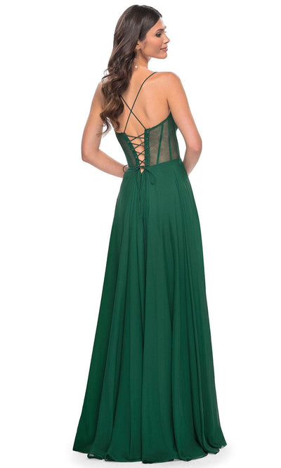 La Femme 32296 - Illusion Corset Prom Dress Evening Dresses