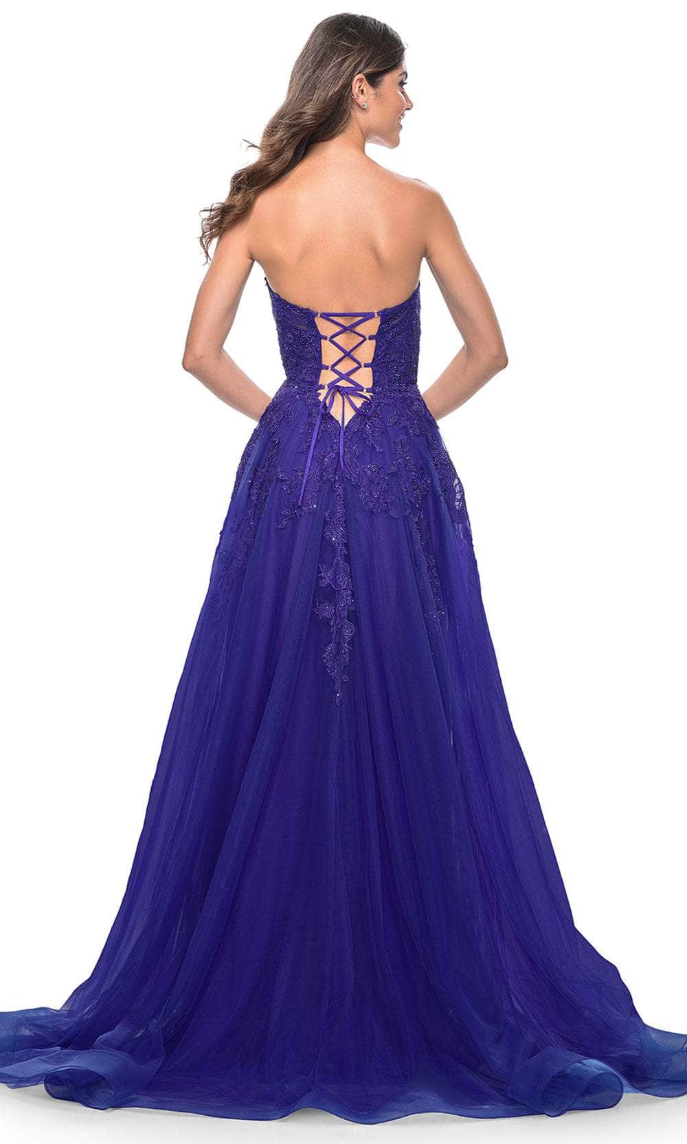 La Femme 32304 - Appliqued Strapless Prom Gown Prom Dresses
