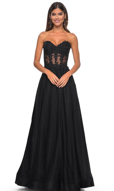 La Femme 32313 - Lace Bodice Prom Dress Prom Dresses