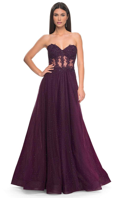 La Femme 32313 - Lace Bodice Prom Dress Prom Dresses