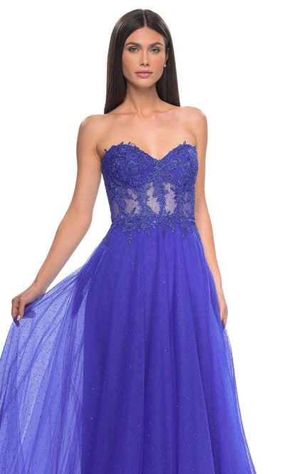 La Femme 32313 - Lace Bodice Prom Dress Prom Dresses