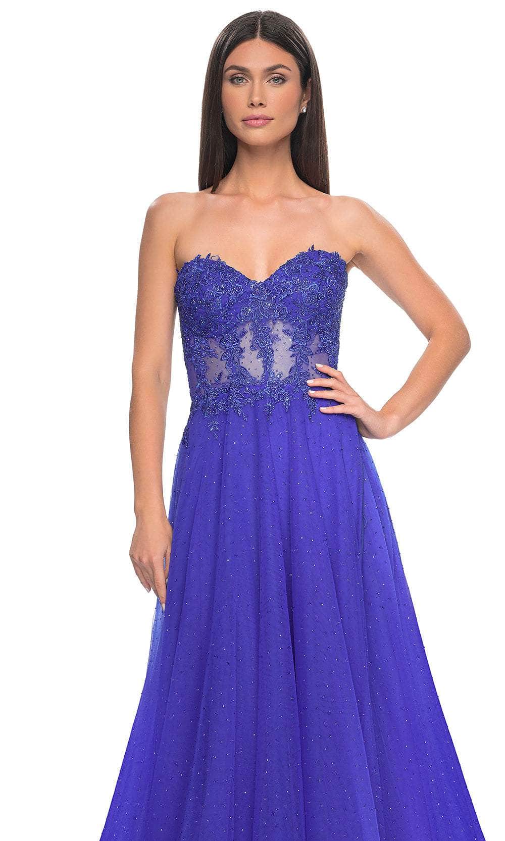 La Femme 32313 - Lace Bodice Prom Dress Prom Dresses