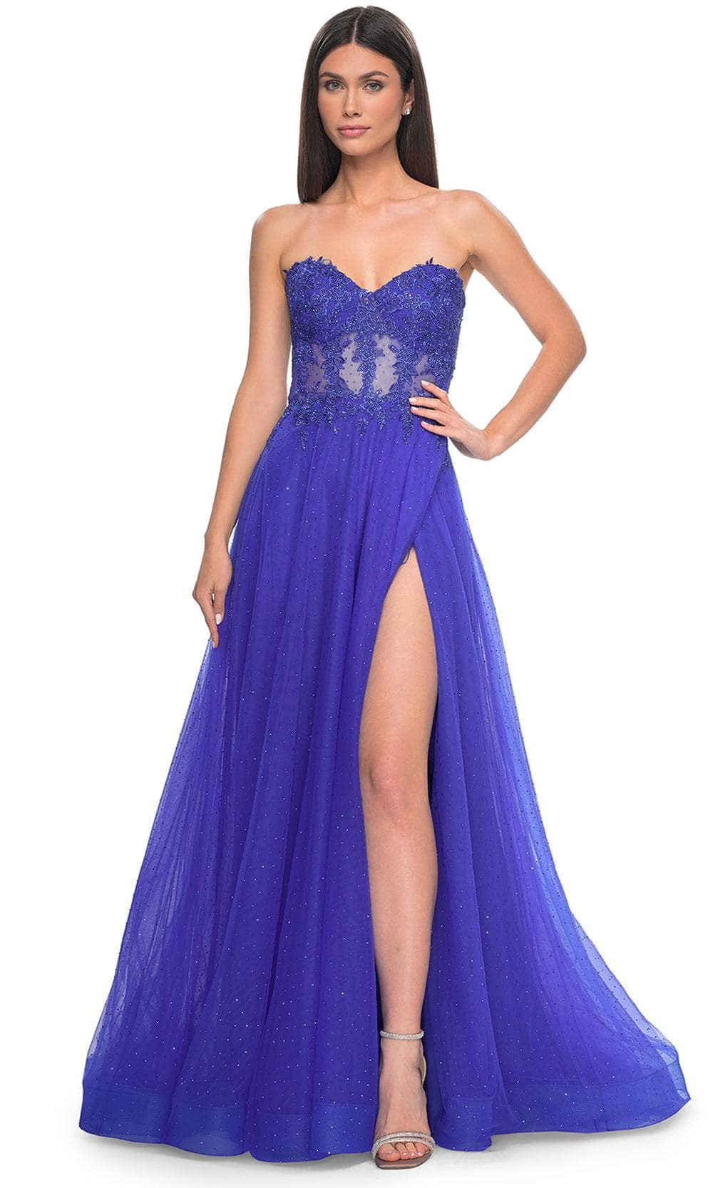 La Femme 32313 - Lace Bodice Prom Dress Prom Dresses