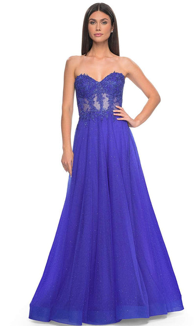 La Femme 32313 - Lace Bodice Prom Dress Prom Dresses