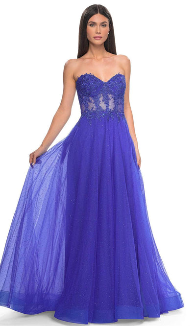 La Femme 32313 - Lace Bodice Prom Dress Prom Dresses