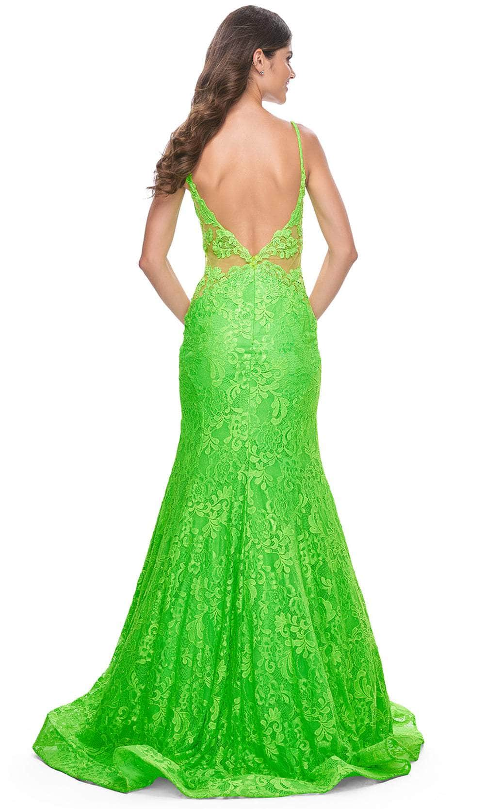 La Femme 32314 - Illusion Sides Mermaid Prom Gown Prom Dresses