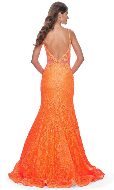 La Femme 32314 - Illusion Sides Mermaid Prom Gown Prom Dresses