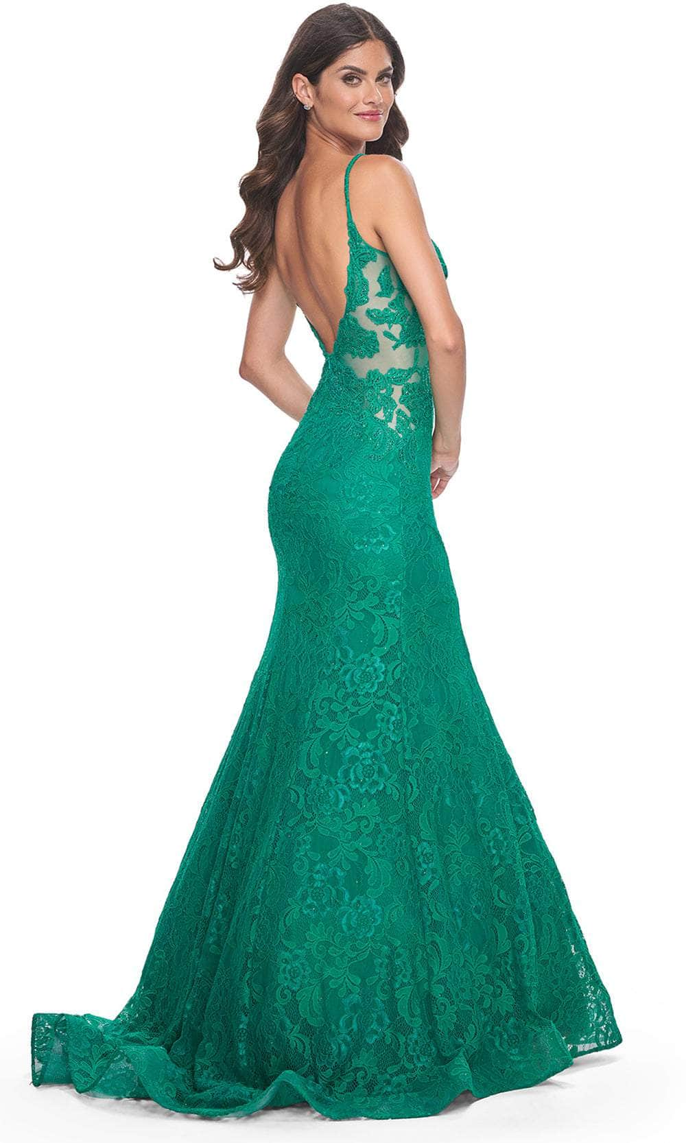 La Femme 32315 - Sleeveless Low V-Back Prom Gown Prom Dresses