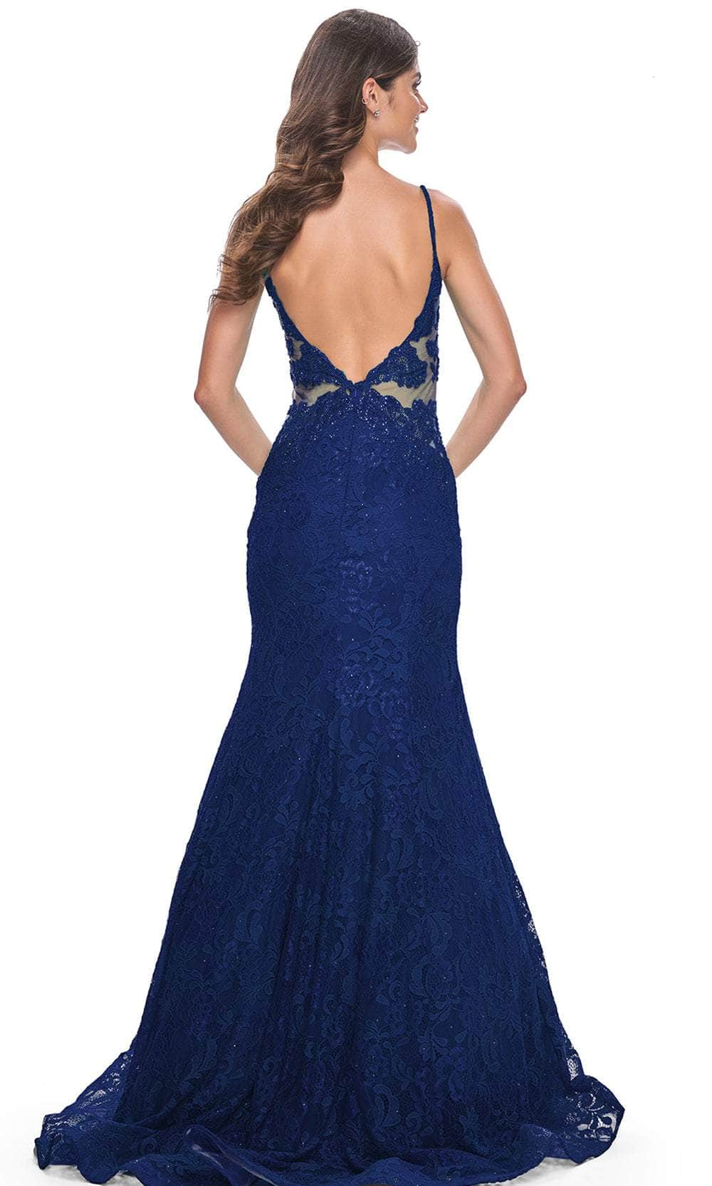 La Femme 32315 - Sleeveless Low V-Back Prom Gown Prom Dresses